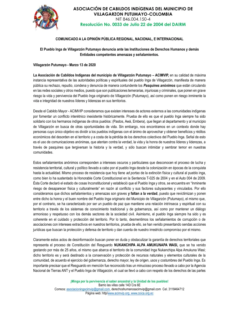Document cover