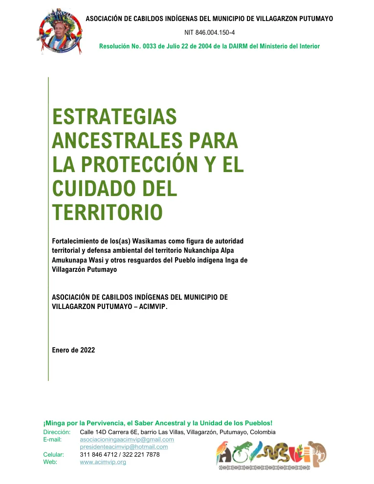 Portada del documento