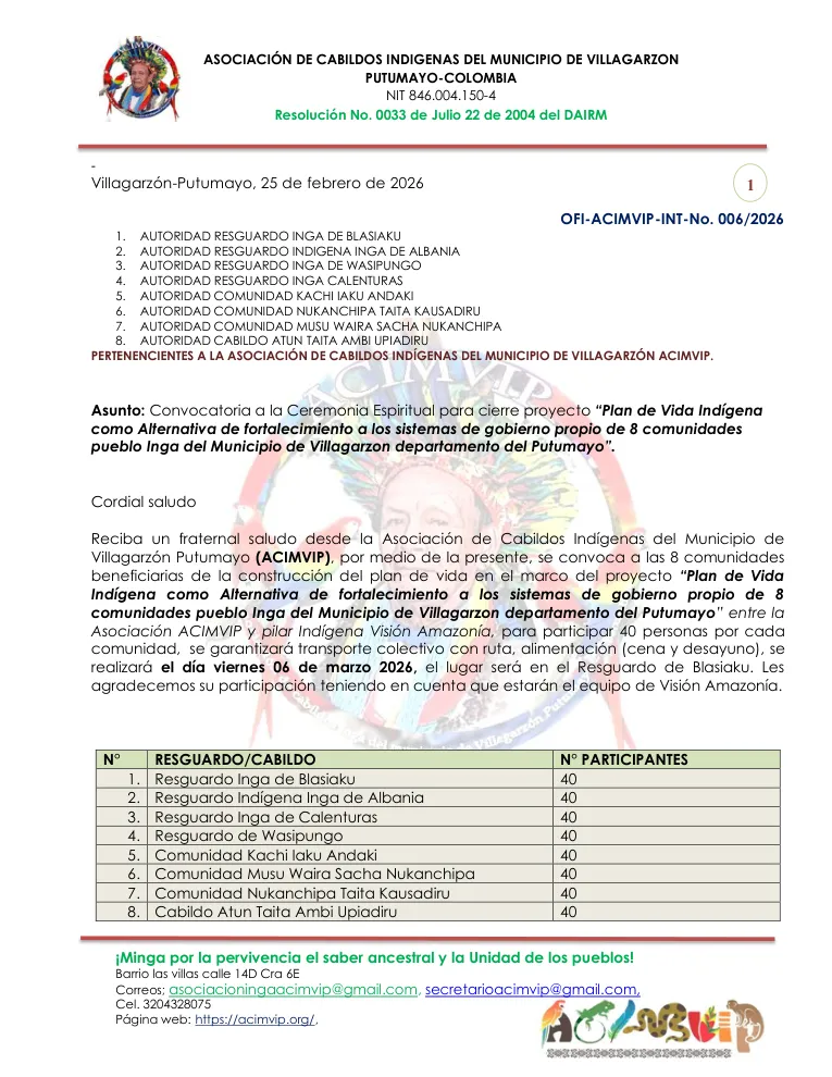 Portada del documento