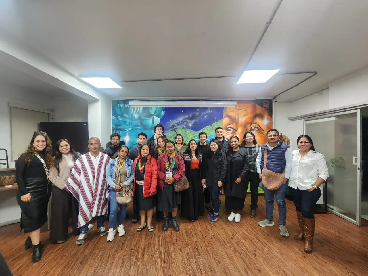 Minga con aliados en la sede de la OPIAC, Bogotá, 17 de marzo de 2026